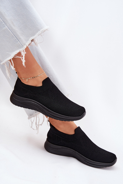 Pantofi sport din material pentru femei negri Astusa