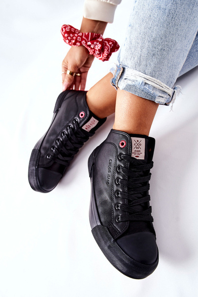 Blugi de adidași înalte pentru femei II2R4032C Negru