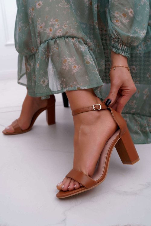 Sandale pentru femei Stiletto Classic Camel Fiji
